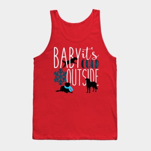 Winter Dog Christmas Tank Top